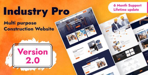 Industry PRO v2.0 – Multipurpose Construction Builder and Agency Website Script