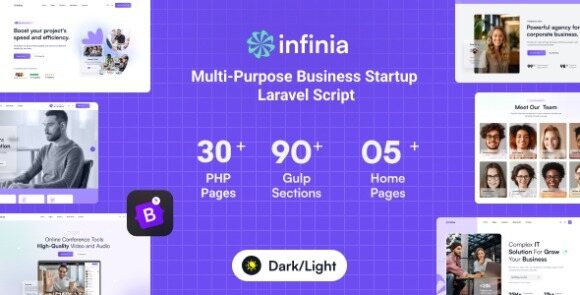 Infinia v1.1.3 Nulled – Multipurpose Business Consulting Startup Laravel Script