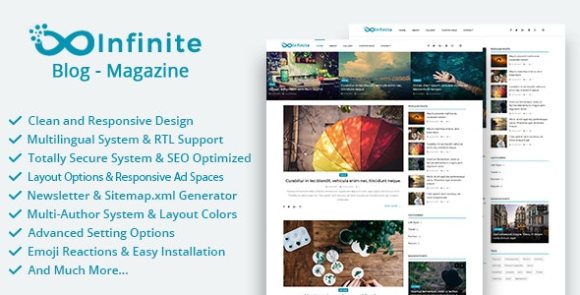 Infinite v4.4 Nulled – Blog & Magazine Script
