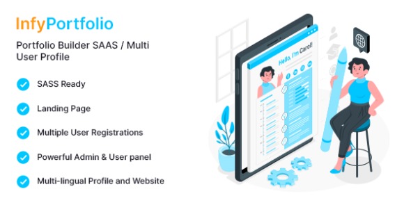 InfyPortfolio-Saas v1.1.0 – Laravel SaaS Personal Portfolio / Resume / CV Website Theme PHP Script