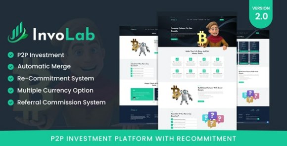 InvoLab v2.0 Nulled – P2P Investment Platform with Recommitment PHP Script