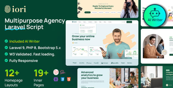 Iori v1.11.0 Nulled – Business Website for Company, Agency, Startup with AI Writer Tool & Shopping Cart PHP Script