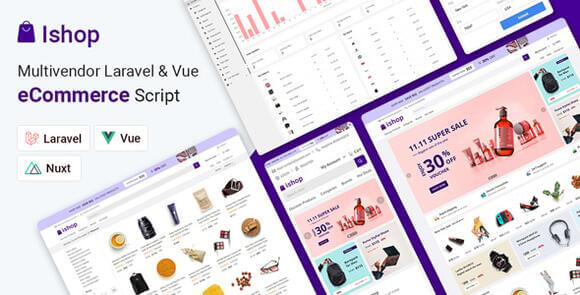 Ishop eCommerce v5.0.10 Nulled – PWA Multivendor eCommerce CMS – Laravel & Vue Script