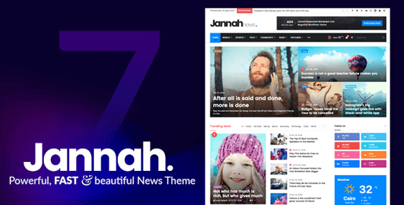 Jannah v7.6.3 Nulled – Newspaper Magazine News BuddyPress WordPress Theme