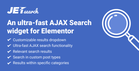 JetSearch v3.5.13 – AJAX Search Widget for Elementor Addon