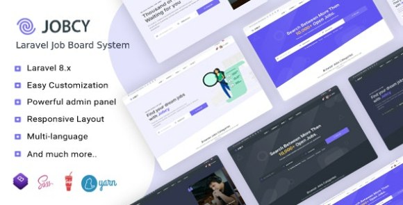 Jobcy v1.10.0 Nulled – Laravel Job Board Multilingual System PHP Script