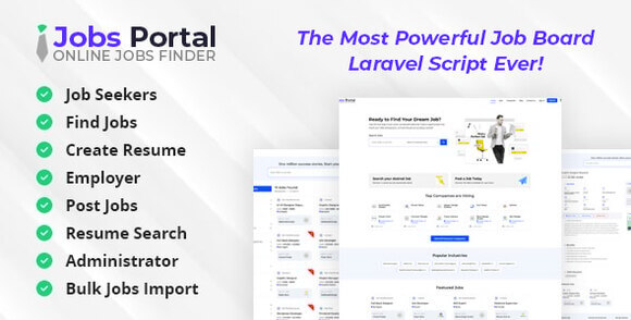 Jobs Portal v5.0 – Job Board Laravel Script