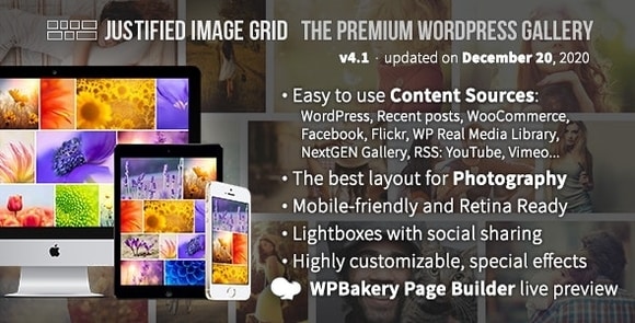 Justified Image Grid v4.2 – Premium WordPress Gallery Plugin
