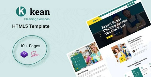 Kean v1.0 – Cleaning Services HTML5 Template Free