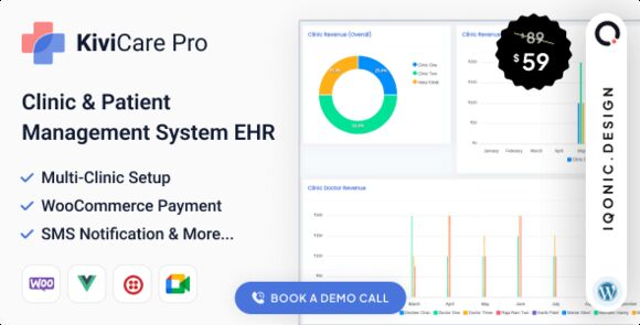 KiviCare Pro v2.5.0 – Clinic & Patient Management System EHR (Add-on)