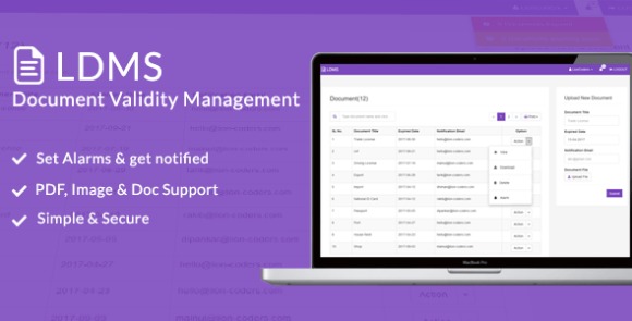 LDMS v1.3 – Document Validity Manager PHP Script