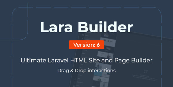 LaraBuilder v6.7 – Laravel Drag & Drop SaaS HTML Site Builder Script
