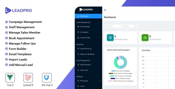 LeadPro v2.0.0 – Lead Management CRM PHP Script