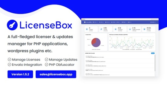 LicenseBox v1.6.4 Nulled – PHP Licenser and Updates Manager Script
