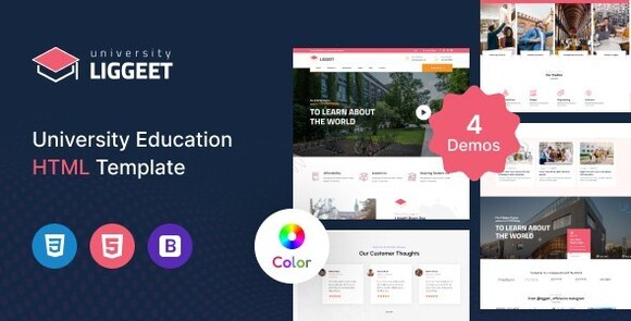 Liggeet – University Education HTML Template