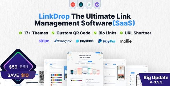 Linkdrop v4.0.0 Nulled – SaaS Link Management Tool PHP Script
