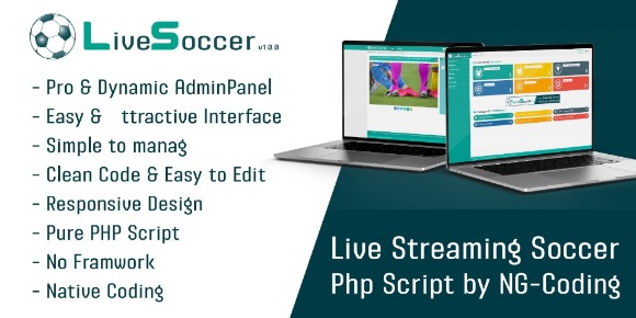 Live Stream Soccer CMS v1.0 – Football Live Score PHP Script