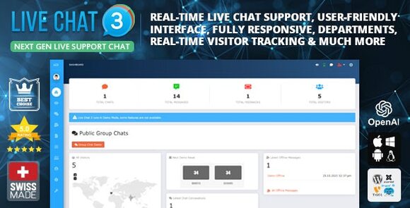 Live Support Chat v5.1.3 Nulled – Live Chat 3 PHP Script
