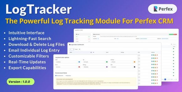 LogTracker v1.0 – The Powerful Log Tracking Module for Perfex CRM Addon