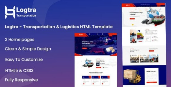 Logtra v1.1 – Transportation & Logistics HTML Template Free