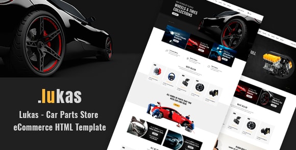 Lukas v1.1 – Car Parts Store eCommerce HTML Template Free