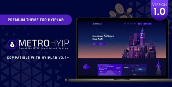 METROHYIP v1.0 – Premium Theme for HYIPLab Free