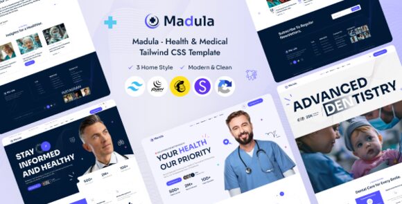Madula – Health & Medical Tailwind CSS Template