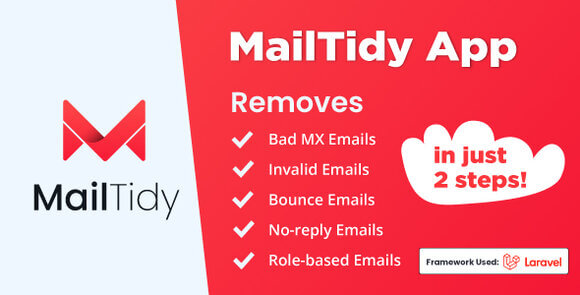 MailTidy v2.5 Nulled – Email List Cleaner SAAS Application PHP Script