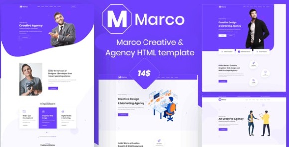 Marco v1.0 – Creative & digital Agency HTML Template Free