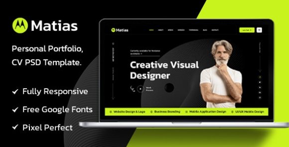 Matias v1.0 – Personal Portfolio HTML Template