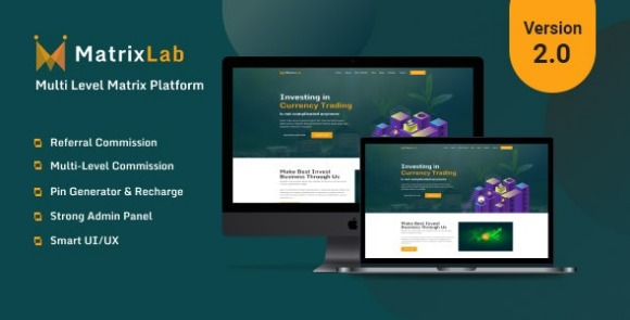 MatrixLab v1.8.1 Nulled – Multilevel Matrix Platform PHP Script