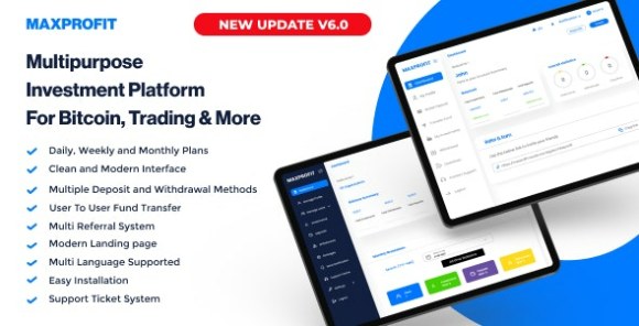 Max Profit v6.2 Nulled – Online Multipurpose Investment Platform Script