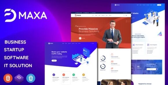 Maxa 1.0.5 – Multipurpose Landing Page Template Free