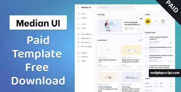 Median UI v1.5 – Responsive Premium Blogger Template Free