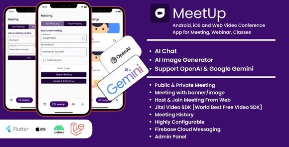 MeetUp v2.6.00 – Android, iOS and Web Video Conference App for Meeting, Webinar, Classes