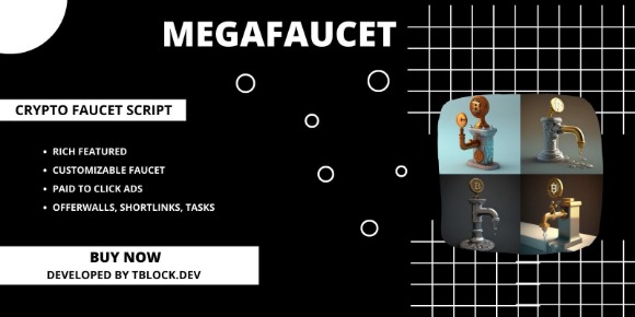 MegaFaucet v1.1.0 – Crypto Faucet Script Free
