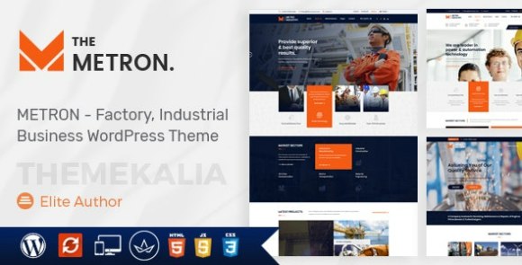 Metron v2.4 – Industry and Construction WordPress Theme Free