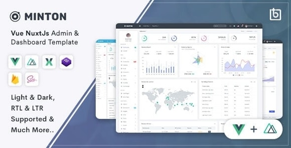 Minton v1.1 – Vue Nuxt Admin & Dashboard Template – HTML