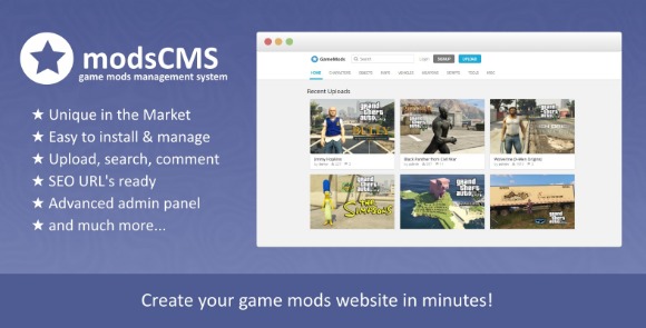ModsCMS v1.1 – Game Mods PHP Script Free