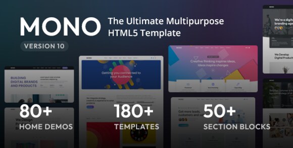 Mono v10.0.1 – Multi-Purpose HTML5 Template