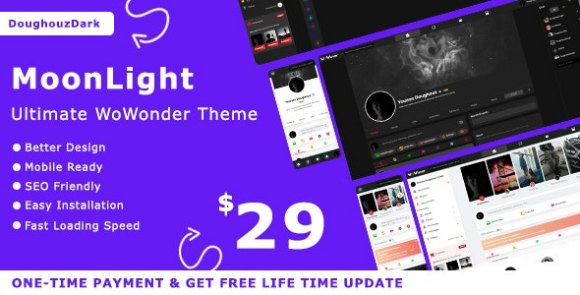 MoonLight v1.0 – The Ultimate WoWonder Theme Free