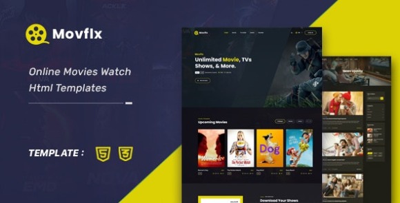 Movflx v1.1 – Video Production and Movie HTML5 Template Free