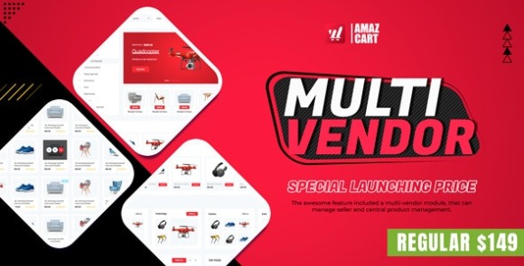 Multi-Vendor v1.4 – AmazCart Laravel Ecommerce System CMS Script