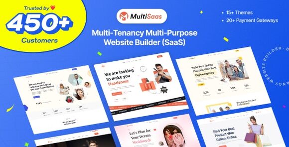 MultiSaaS v2.4.0 Nulled – Multi-Tenancy Multipurpose Website Builder (SaaS) PHP Script