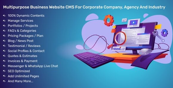 Multipurpose Business Website CMS For Corporate Company, Agency And Industry Script v4.1.0