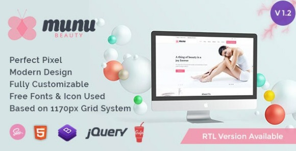 Munu v1.2 – Beauty HTML5 Template + RTL Free