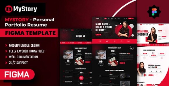 Mystory – Personal Portfolio & Resume HTML Template