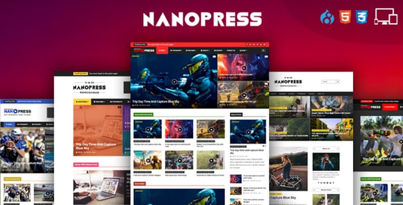 Nanopress v1.5 – WordPress Responsive Blog & Magazine Theme