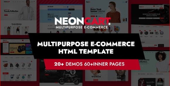 NeonCart v1.0 – Multipurpose Ecommerce Bootstrap 5 & 4 HTML Template Free