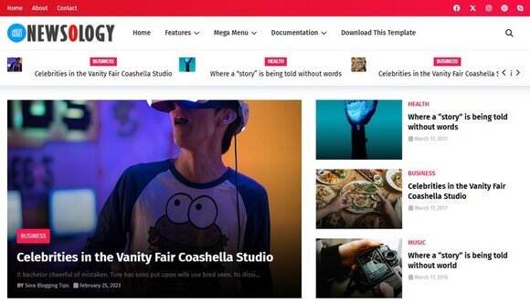 Newsology – Responsive News & Magazine Blogger Template